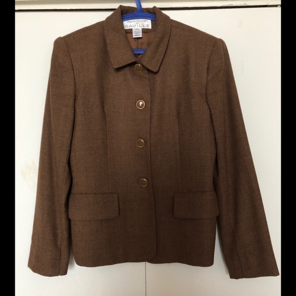 🌹Rena Rowan Saville 100% Worsted Wool Blazer 8🌟 - Picture 1 of 13